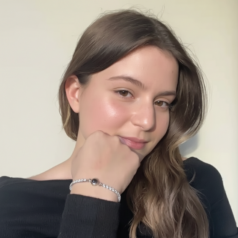 צמיד טניס עם תמונה מוצפנת