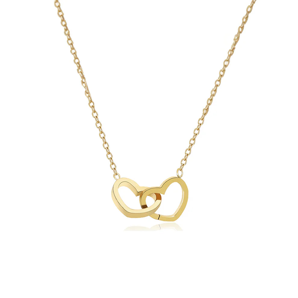 שרשרת לבבות 925 עם חריטה אישית