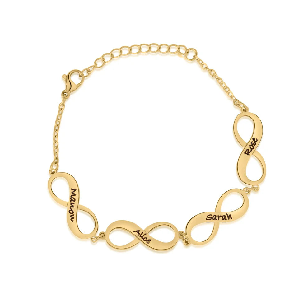 צמיד צ’ארמס אינפיניטי עם חריטה אישית